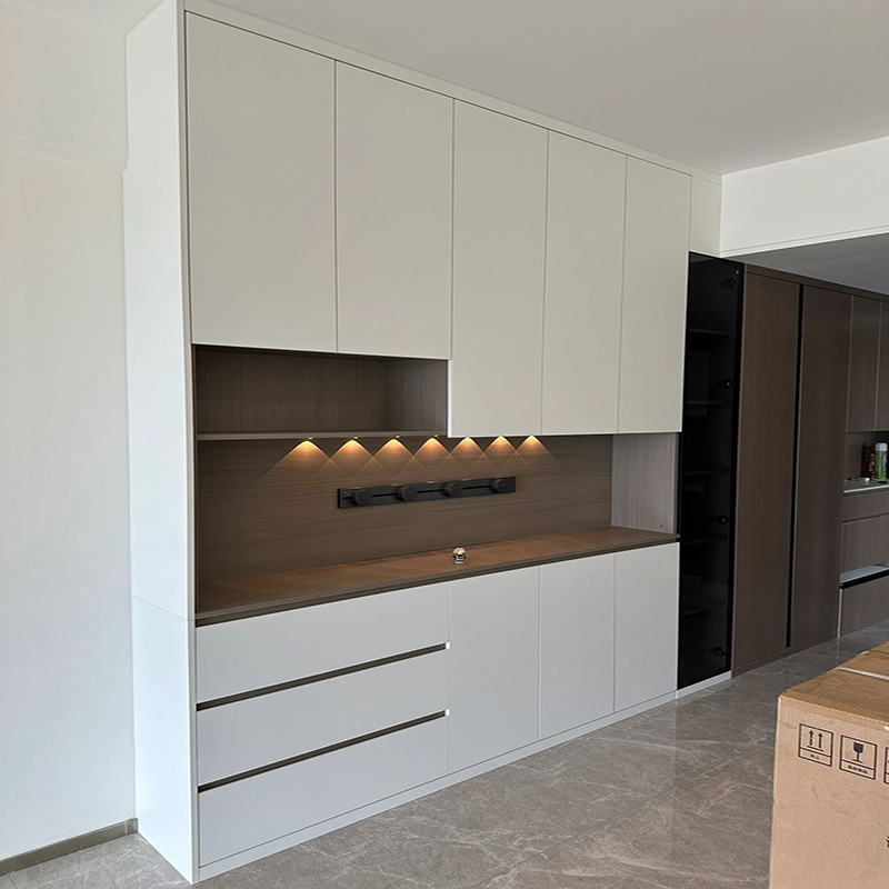 Minimalist Style Customized Modern Wooden Shoe Cabinet Entryway Furniture Storage Bench with Drawer and Hidden Shoe Rack