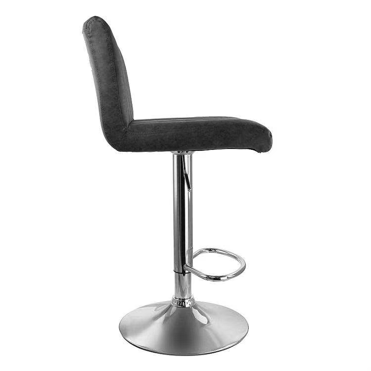 Modern Brown Leather Height Adjustable Swivel Breakfast Bar Stools Luxury Taburet De Bar
