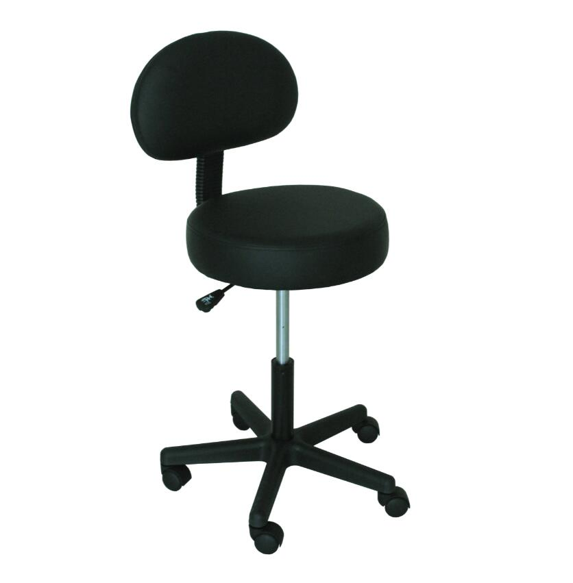 Office Rolling Stool Dental Office Stools Bar with Backrest for SPA Massager