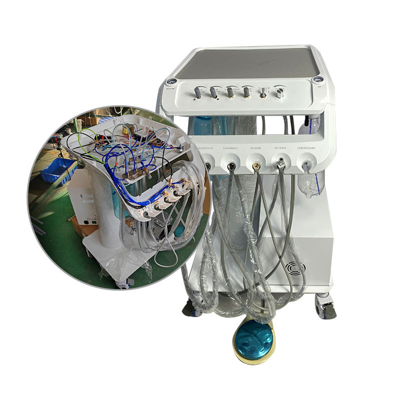 LK-A32Pro Portable Dental Turbine Unit with Air Compressor Free Air Bottle 13L