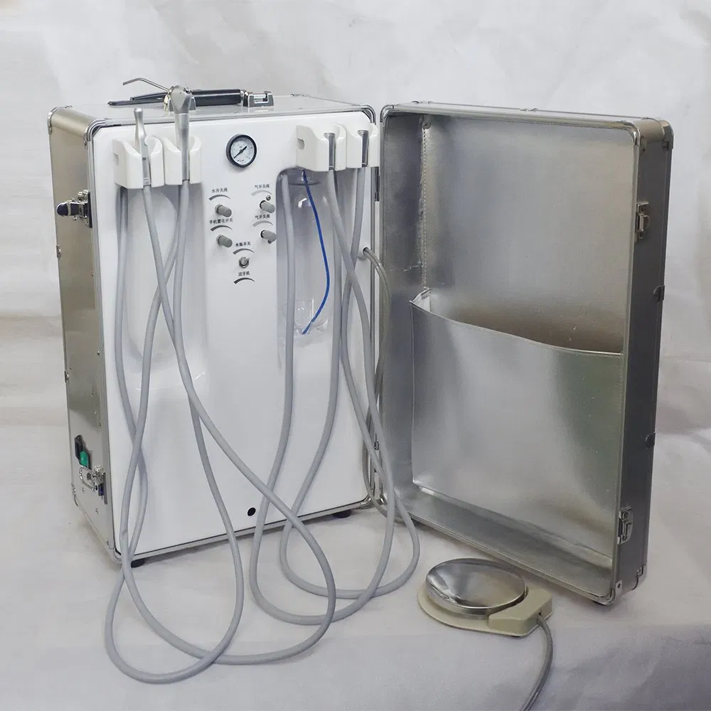 Dt803 Mobile Dental Clinic Portable Dental Unit with Air Compressor