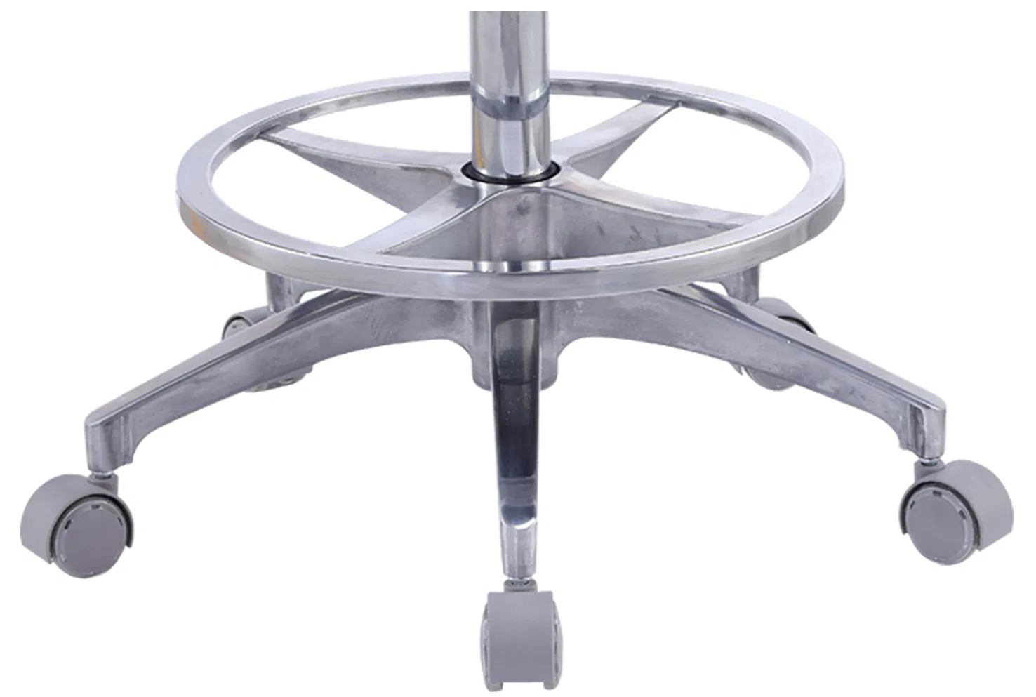 Ergonomic Dental Clinic Furniture Unit Doctor Nurse Assistant Saddle Stool with Adjustable Height Backrest Wheel Dentist Stool