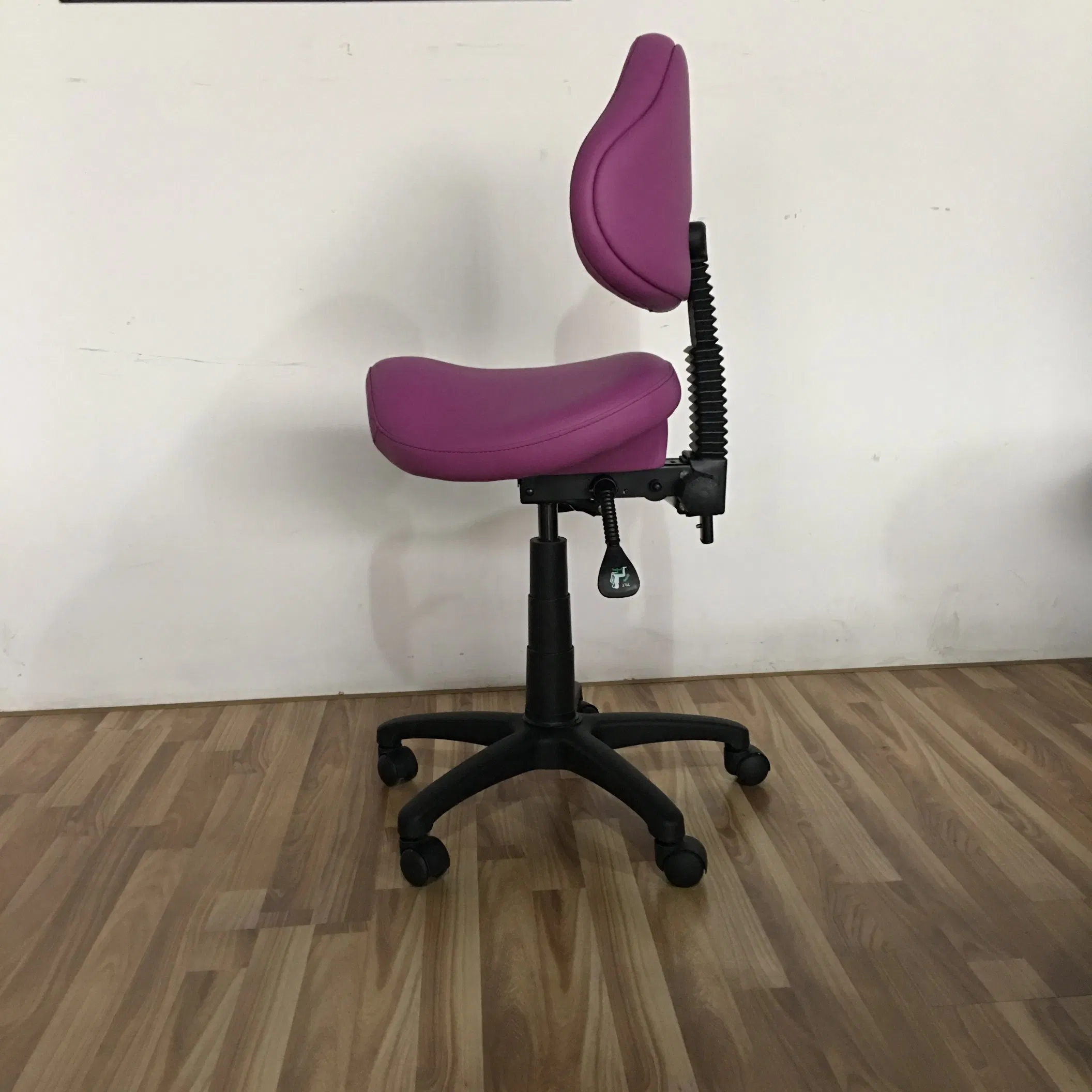 Ergonomic Saddle Stool Swivel Rolling Saddle Chair Hydraulic Adjustable Stool with Casters for Salon, SPA, Massage, Tattoo, Medical, Dental Hygienist