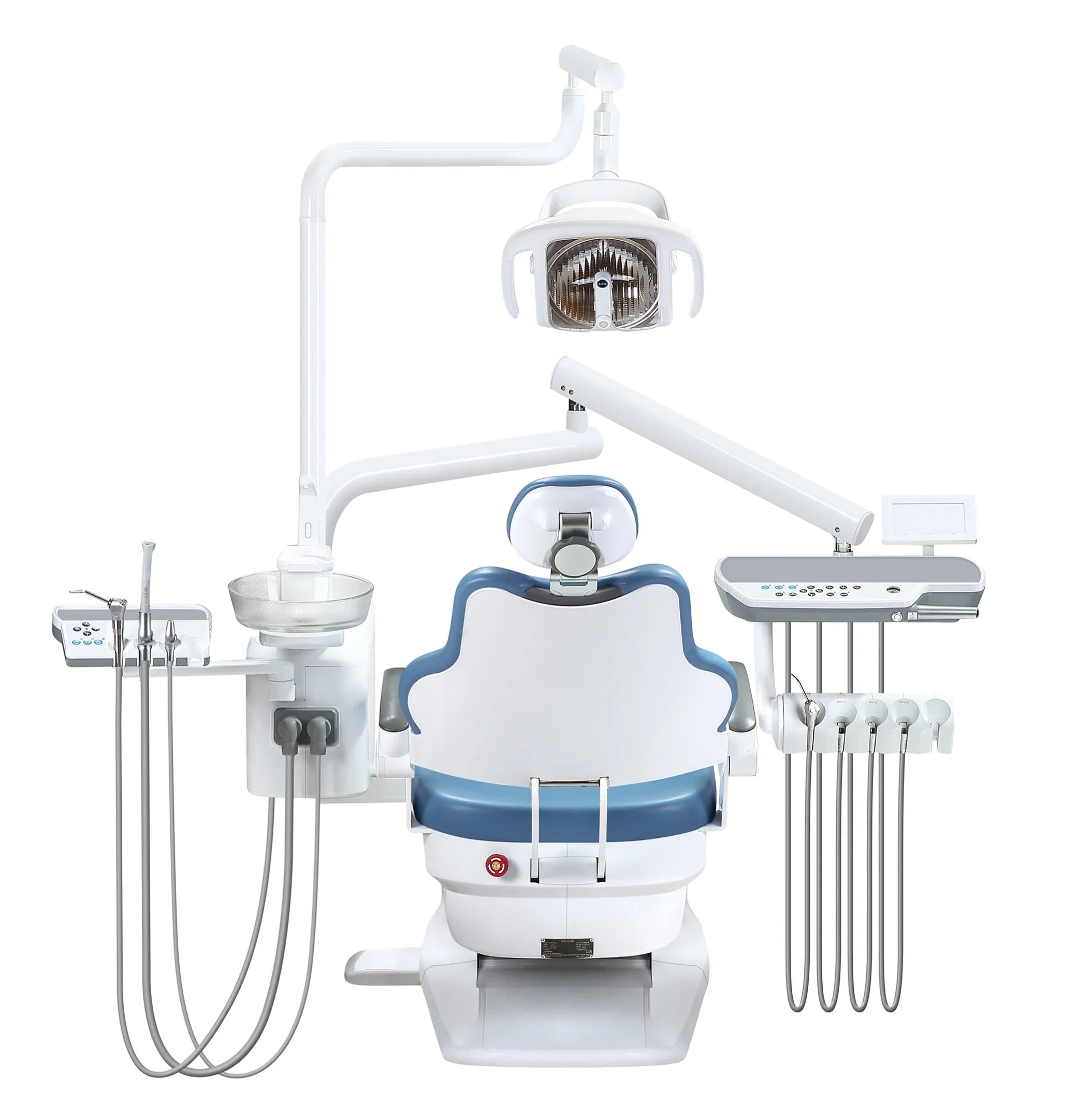 Safety Dental Unit Chair Set Free Light Cure Portable Dental Clinic Chair