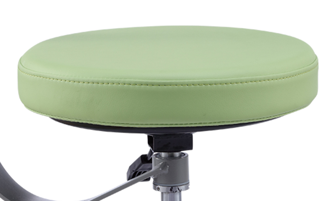 Dentist Chair Height Adjustable Medical Dental Stool with 360 Degree Rotation Armrest PU Leather Assistant Stool Chair