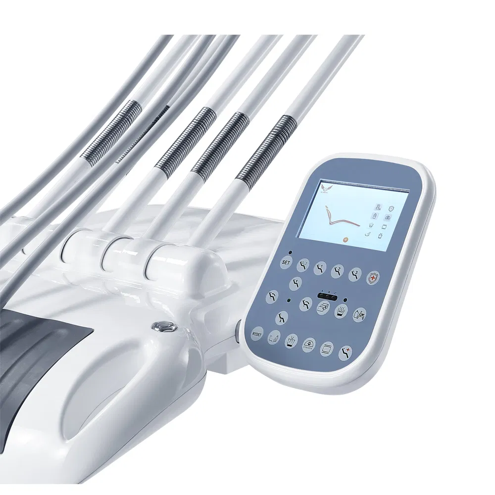 CE Approved Hydraulic Dental Unit with Ceramic Rotatable Spitton Gd-S600 Dental Chairs