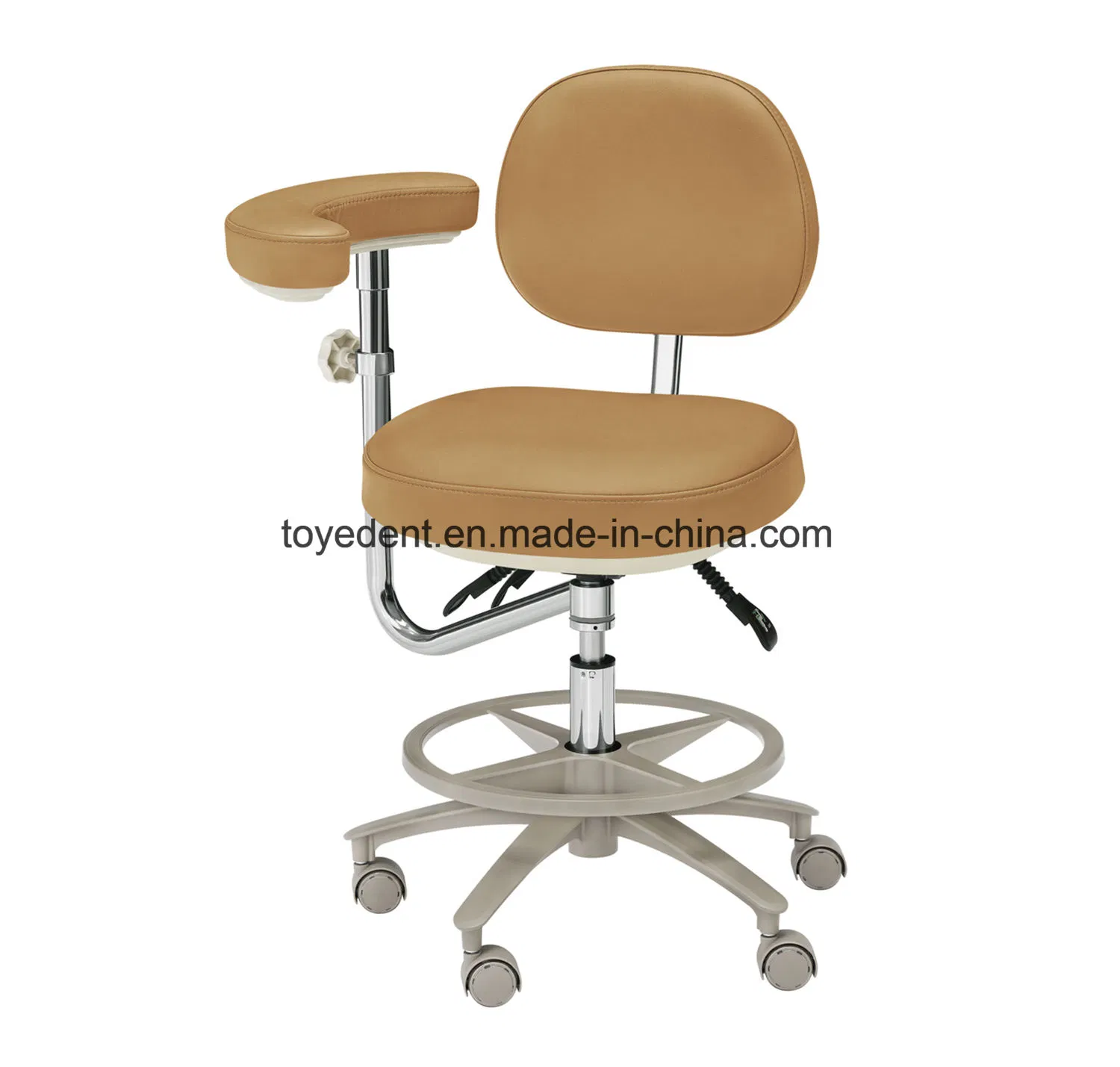 Ergonomic Dental Doctor Chair Stool, Dentist Stool Chair with Backrest