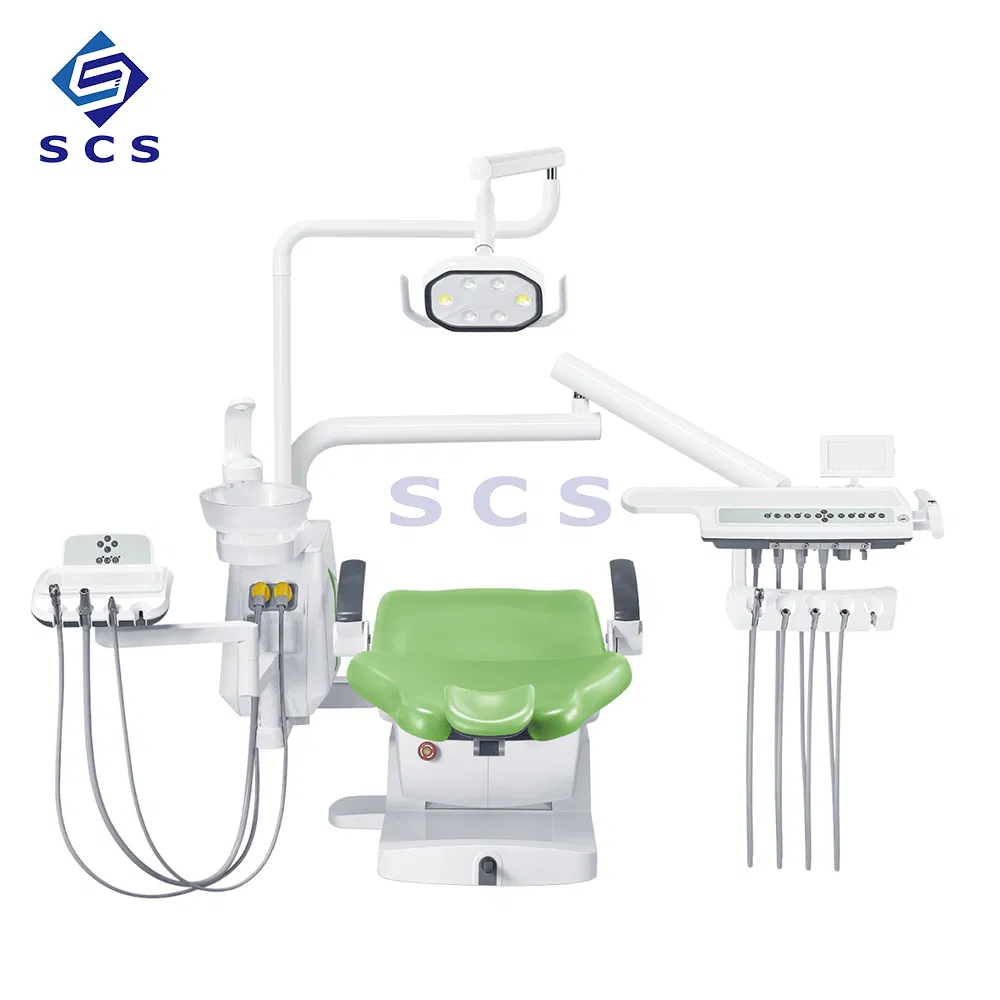 LED Operation Light Glass Spittoon Suntem Dental Unit Chair Set