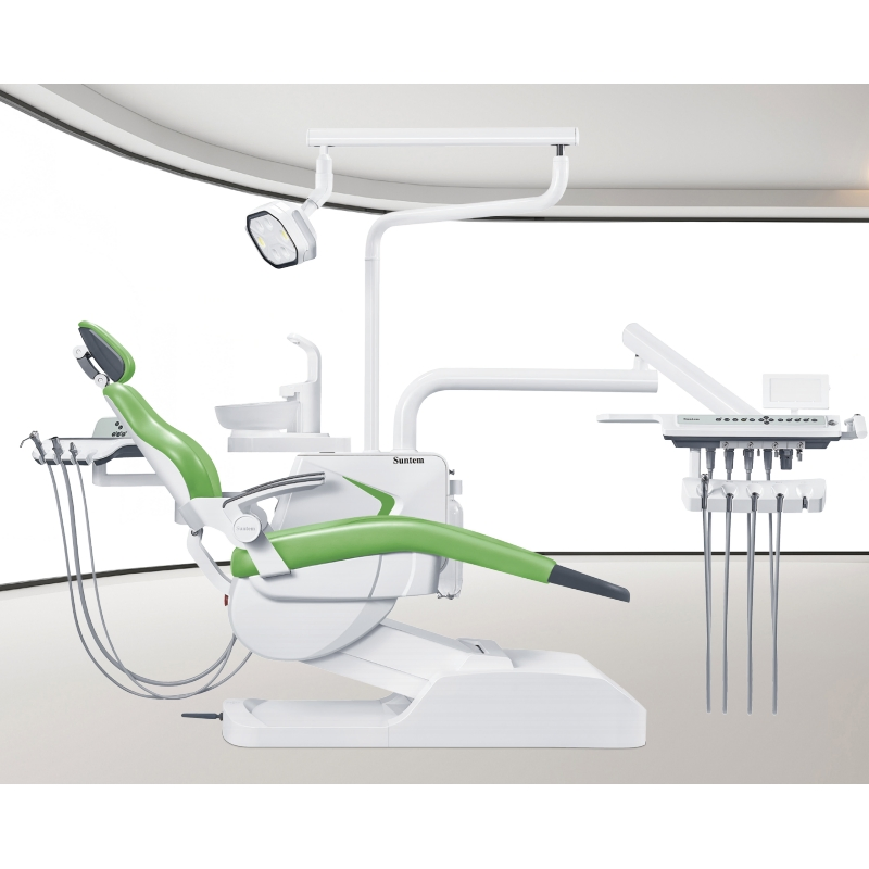 China Foshan Suntem ST-D530 Luxury Electric Dental Chair Unit Set Accessories Price Available