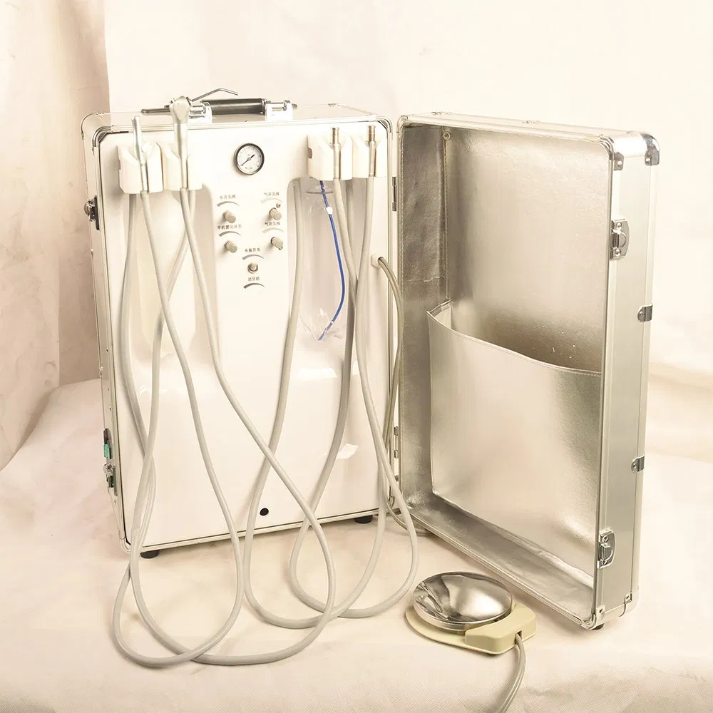 Dt803 Mobile Dental Clinic Portable Dental Unit with Air Compressor