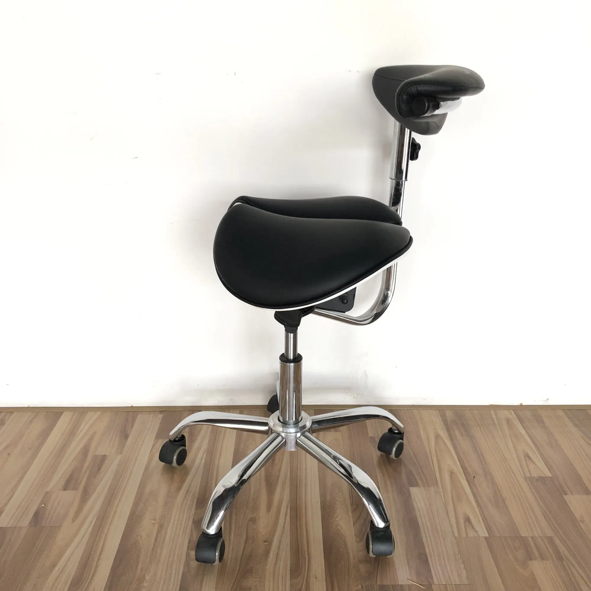 Ergonomic Dental Assistant Chair Medical Stool with Adjustable Armrest