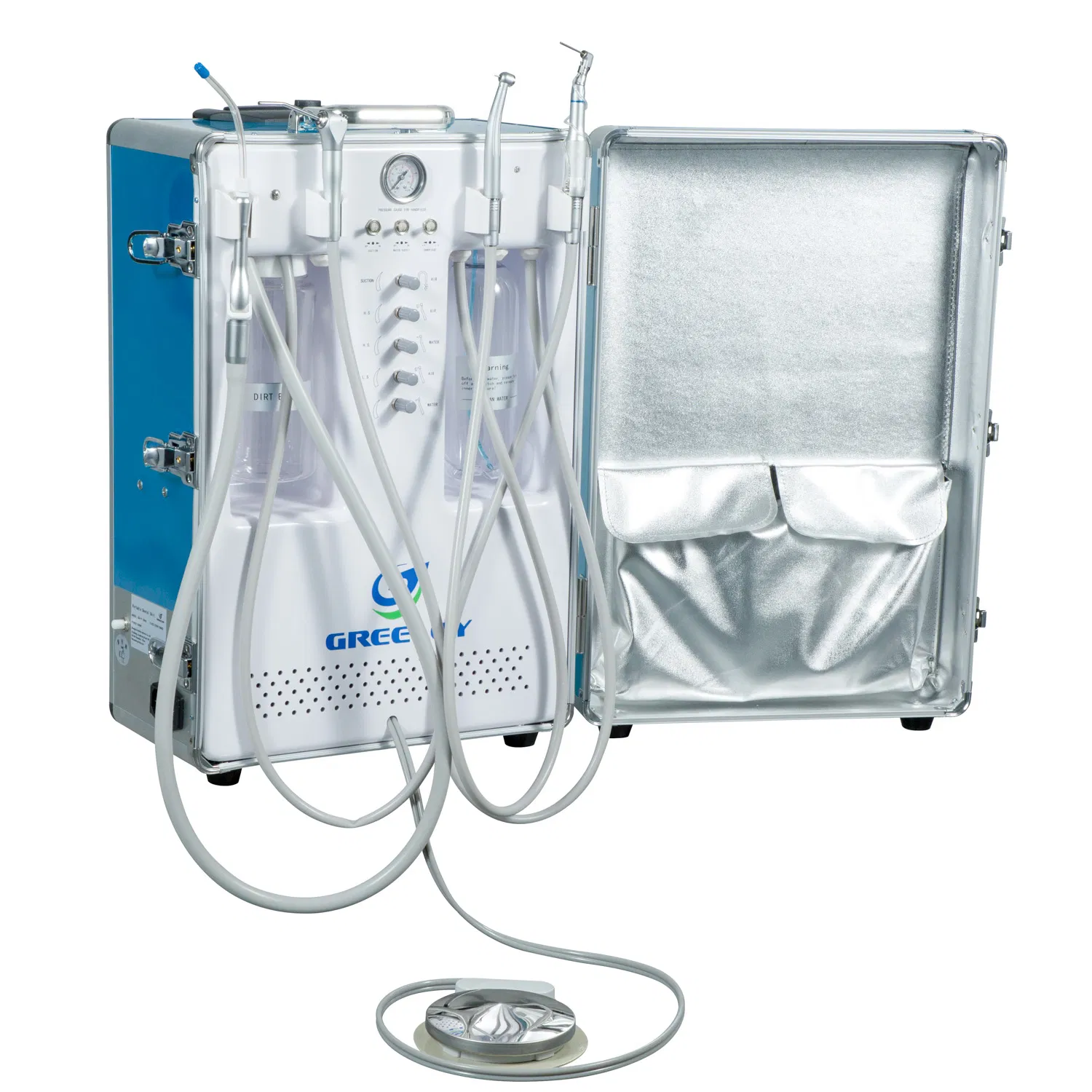 Portable Dental Units with Suction Compressor and Handpiece Mobile Dental Chair Delivery System for Oral Care Treatment