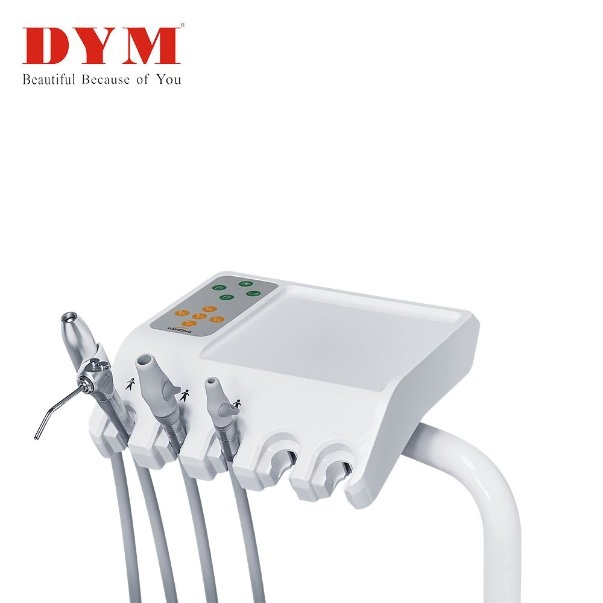Electric Dental Chair Unit with LED Operating Light and Top Instrument Tray for Dental Clinic