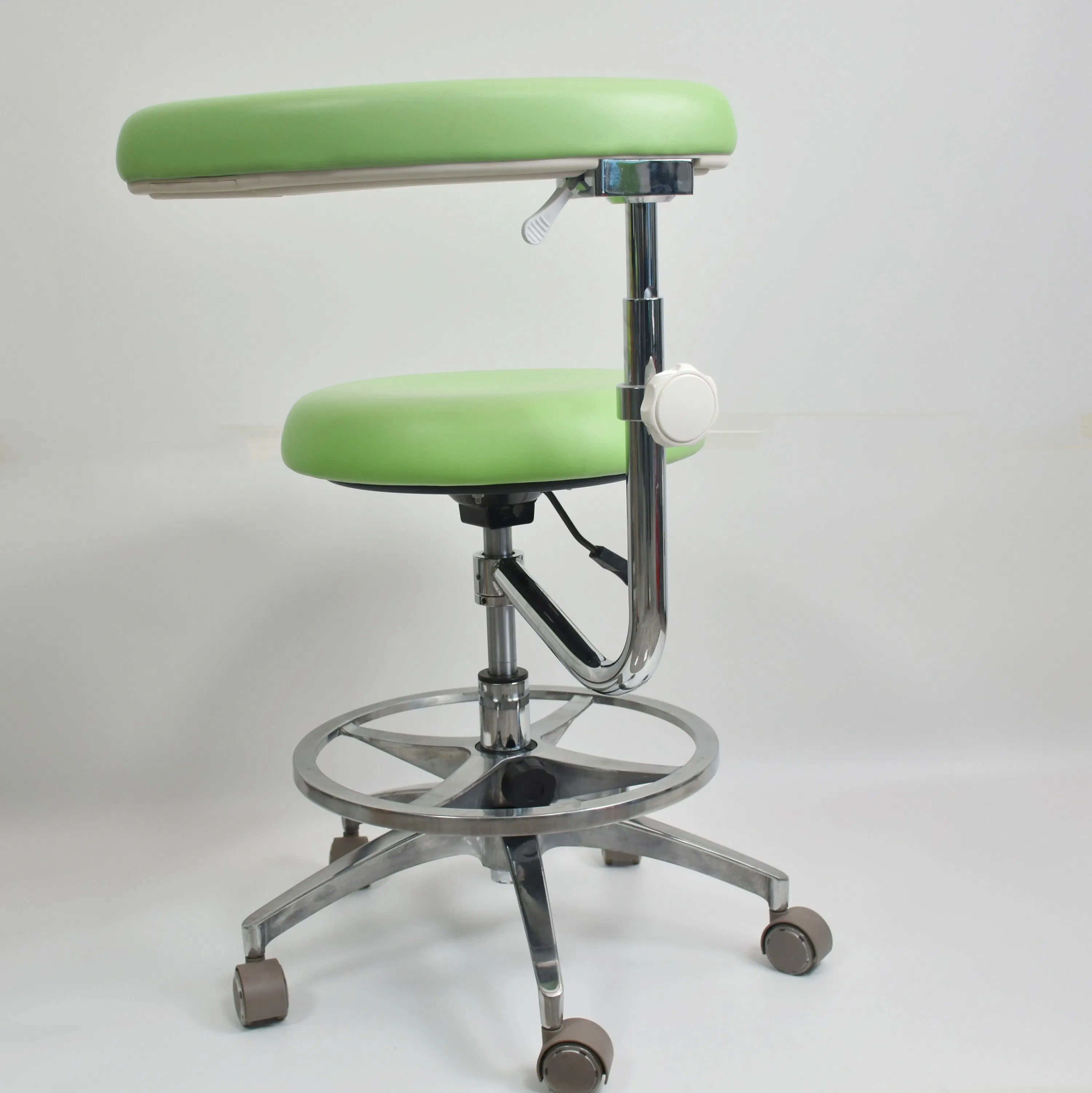 Hospital Adjustable Height Dentist Assistant Round Seat Dental Chairs Stool