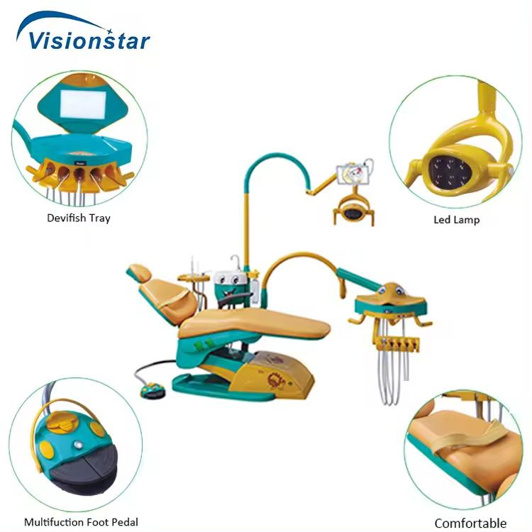 Sjd-A800 China Supplier Cheap Price Dentistry Products Pediatric Kids Dental Chair Unit for Children