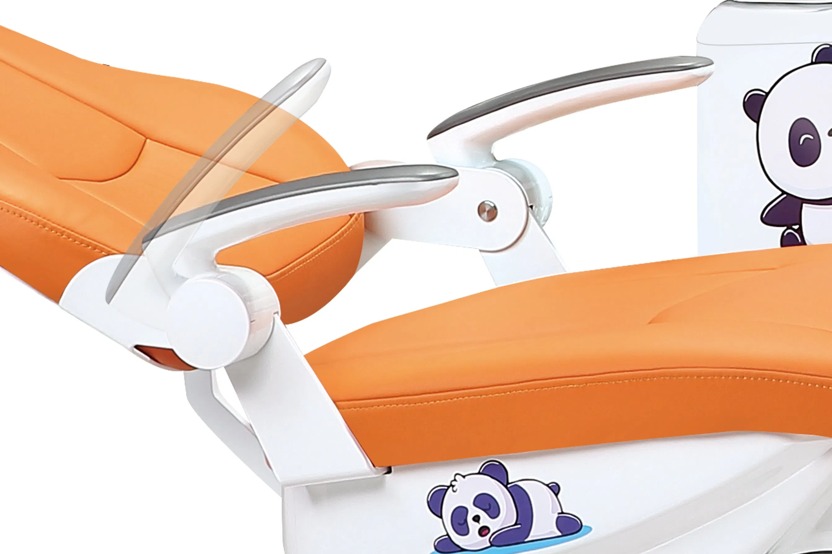 Height-Adjustable Sensor Brightness Color Temperature Adjustable LED Operating Light Dual Armrest Rotatable Ceramic Spittoon Children Kids Dental Chair Unit