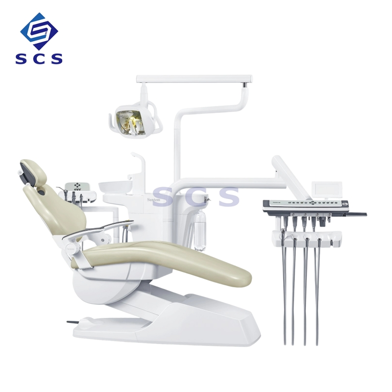 Clinic Unit Luxury Suntem Medical Chair with LED Light Dental Equipment