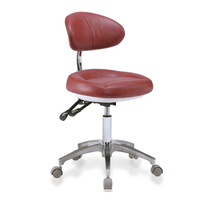 Luxury Design Dental Stool Round Seat with Backrest