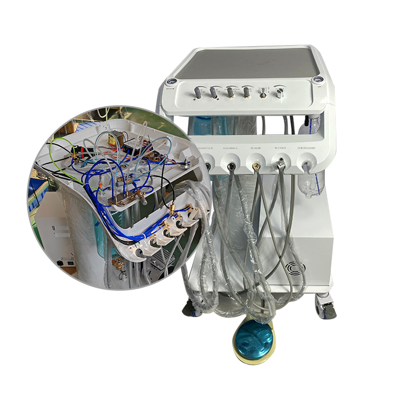 LK-A32Pro Portable Dental Turbine Unit with Air Compressor Free Air Bottle 13L