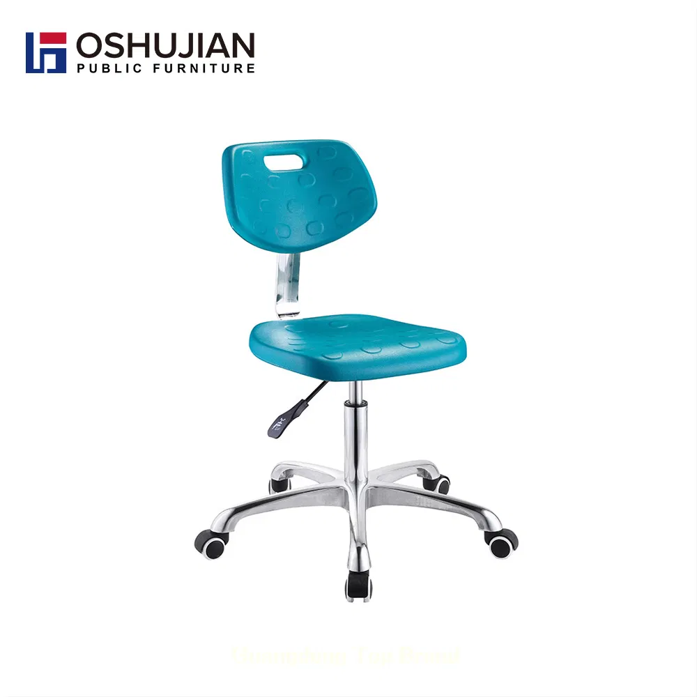 Hospital Laboratory Furniture Cleanroom Adjustable Height Ergonomic Dental Lab Stool with Wheels