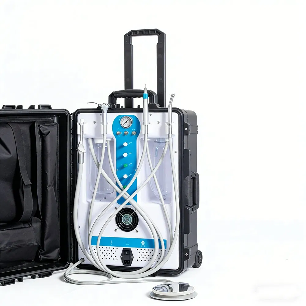 New Comfortable Dental Electric Surgical Unit Chair Portable Veterinary Dental Unit with Air Compressor