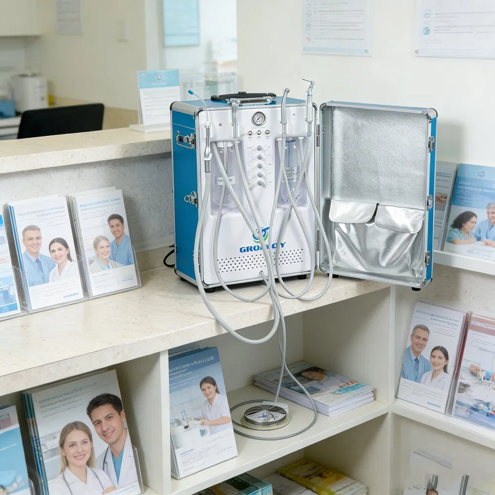Portable Dental Units with Suction Compressor and Handpiece Mobile Dental Chair Delivery System for Oral Care Treatment