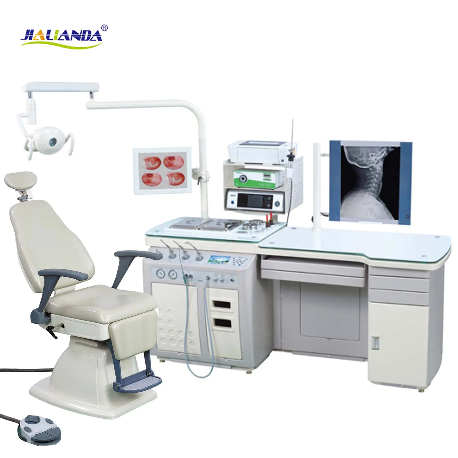 Medical Diagnosis Ent Equipment Unit Ent Examination Treatment Unit with Headlight