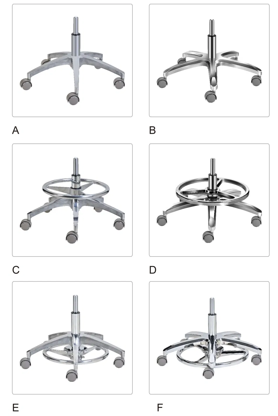 360 Degree Rotatable Manual Metal Dynamic Seat Dental Assistant Stools with Foot Pedestal and Backrest Armrest
