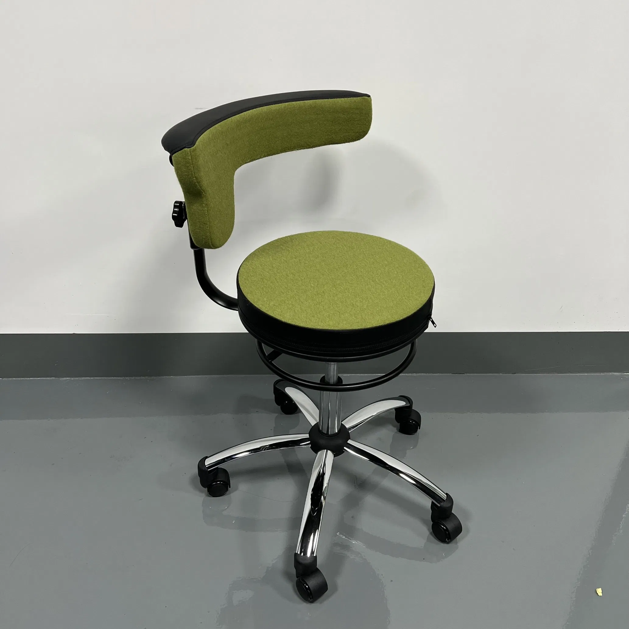 Ergonomic Saddle Stool Swivel Rolling Saddle Chair Hydraulic Adjustable Stool with Casters for Salon, SPA, Massage, Tattoo, Medical, Dental Hygienist