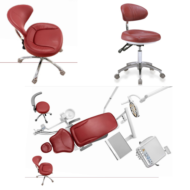 Luxury Design Dental Stool Round Seat with Backrest