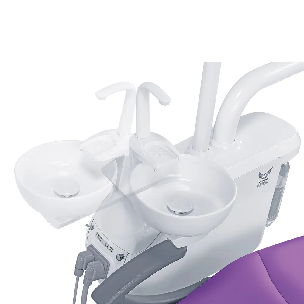 Luxury Dental Chair Unit Set Featuring Light Curing Scaler Monitor with Plastic and Metal Materials