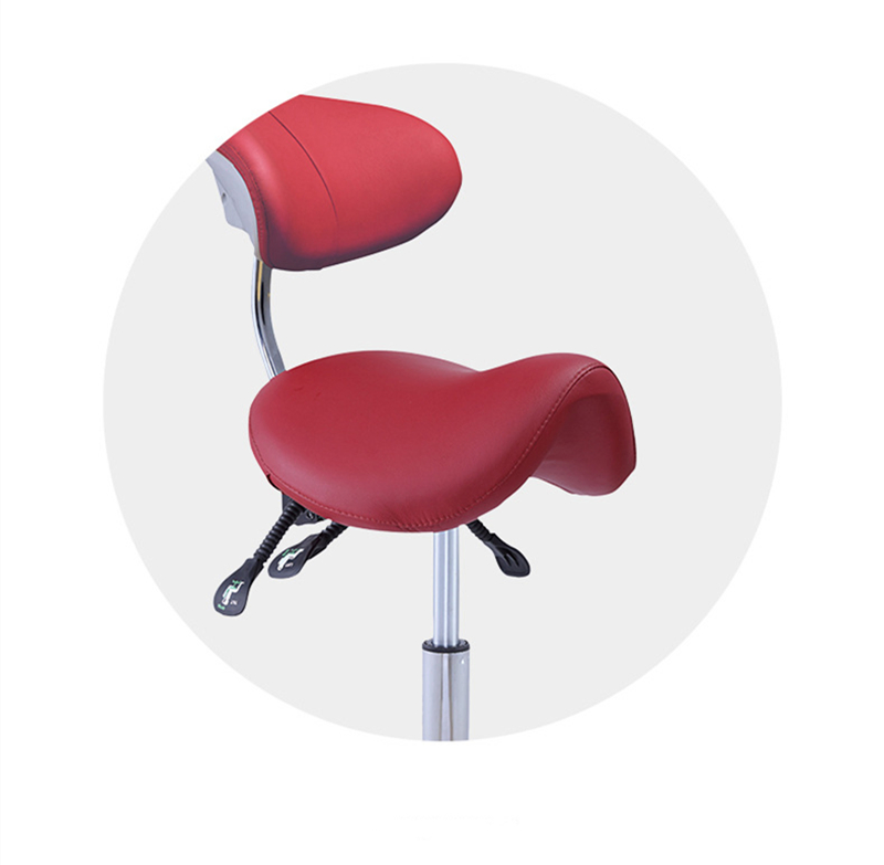 High Quality PU Leather Dental Assistant Chair Saddle Doctor Dentist Stool