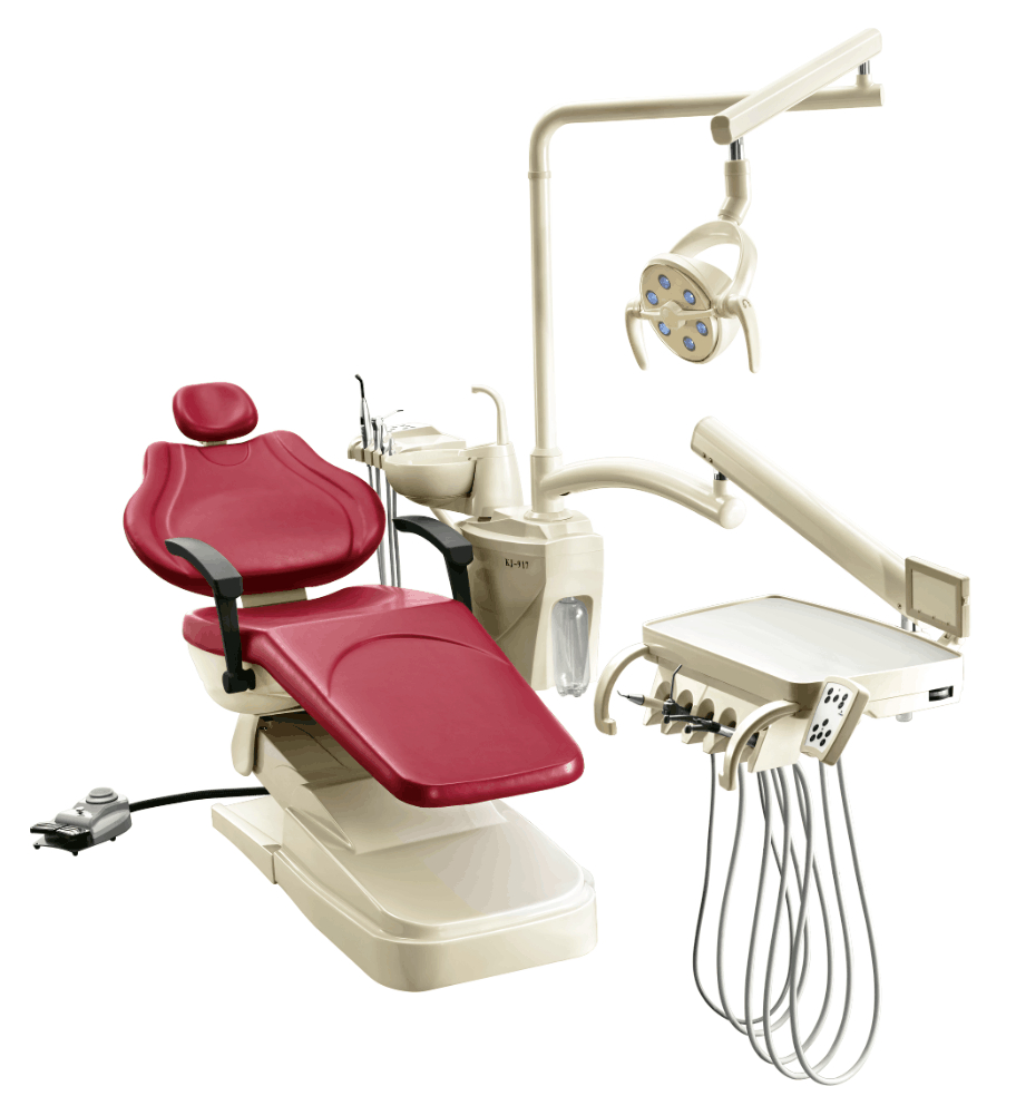Dental Chair Unit Standard Type Dental Equipment with Luxury LED Cold Light Lamp