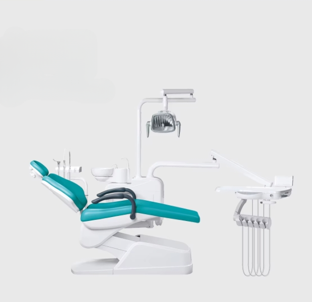 Modern Electric Dental Chair Unit with Custom Spittoon Features