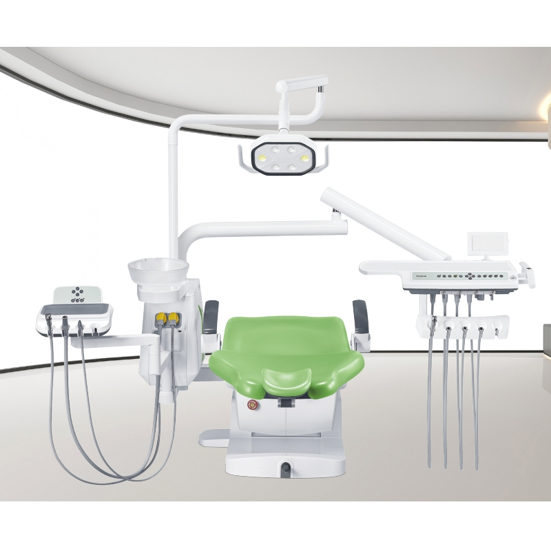 China Foshan Suntem ST-D530 Luxury Electric Dental Chair Unit Set Accessories Price Available