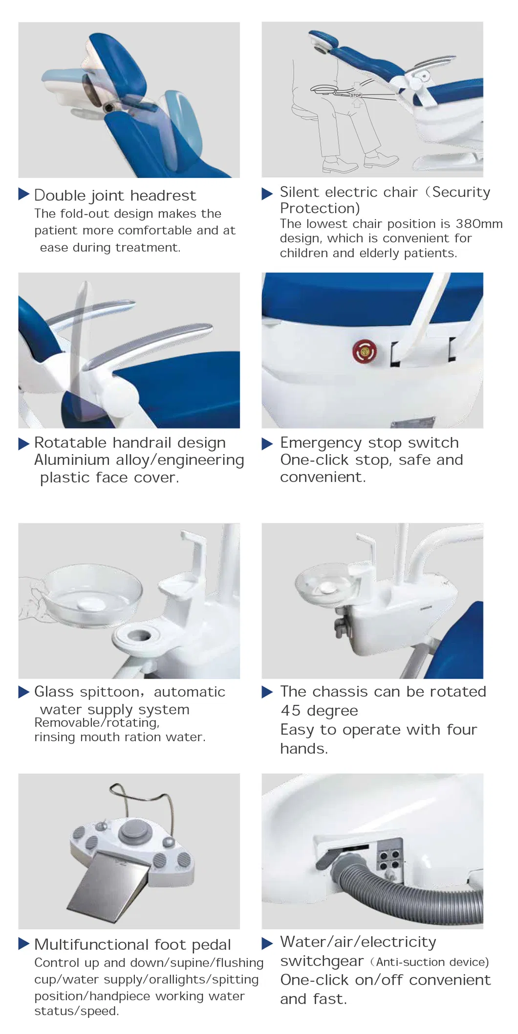 Dental Medical Chair Details