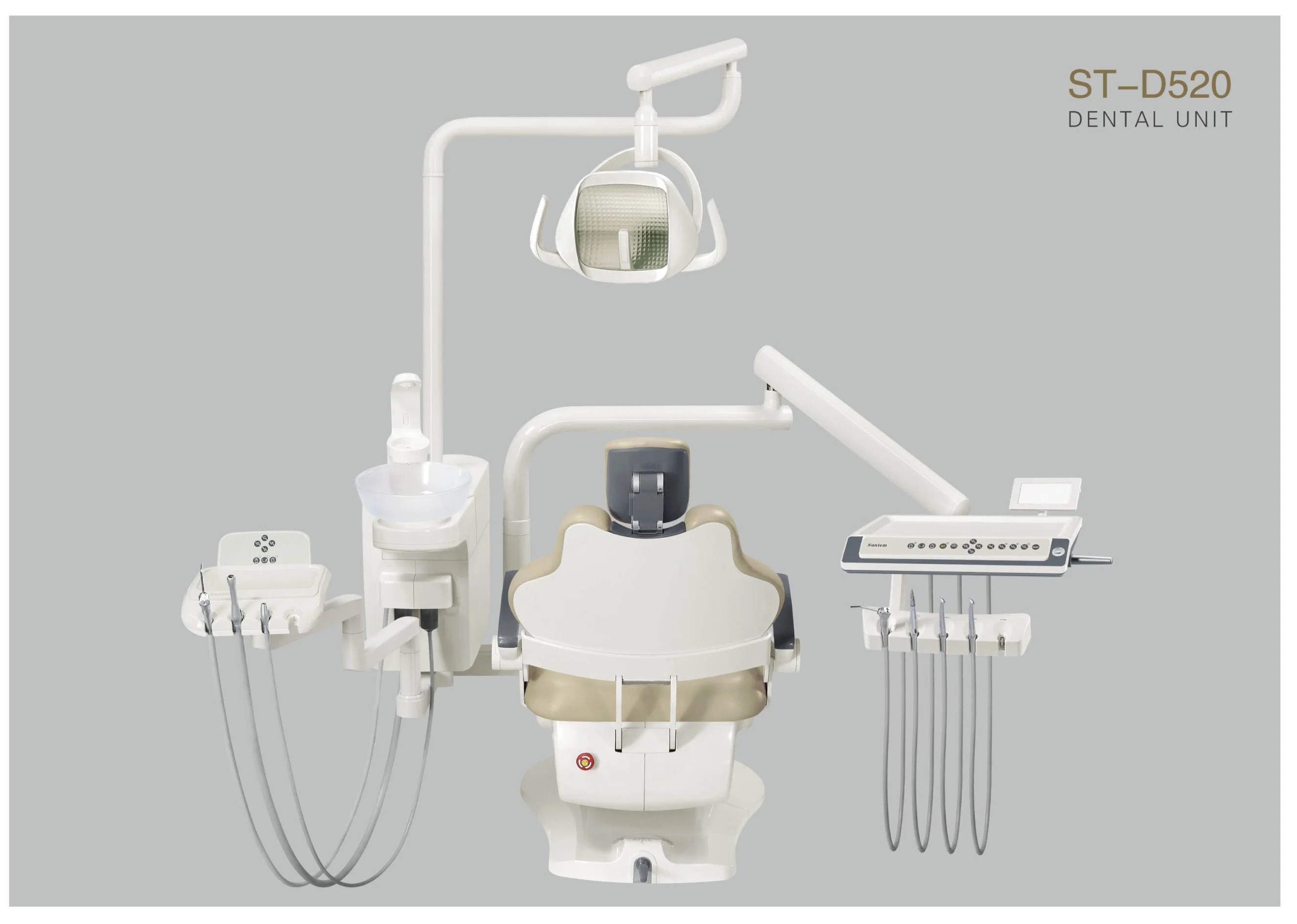 CE Foshan ST-D520 &nbsp;Imported Medical GradeTubing Suntem Luxury Dental Chair Unit