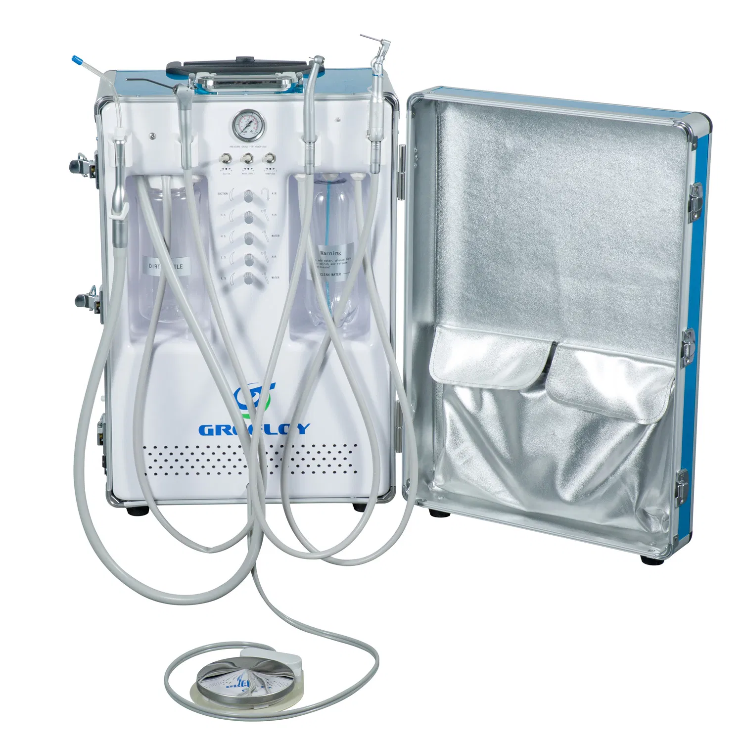 Medical Portable Mobile Dental Unit with Silent Air Compressor