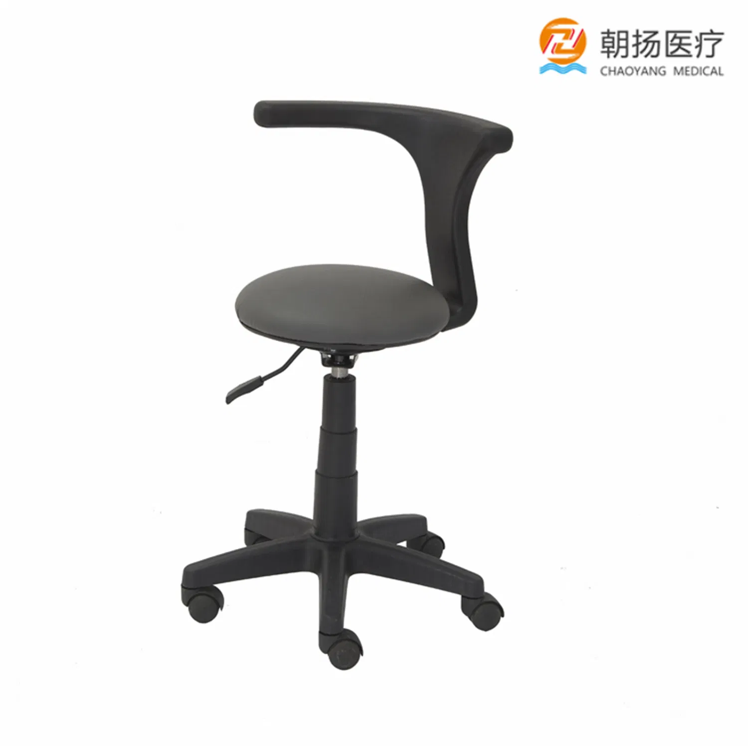 Quality Medical Height Adjustable Dental Assistant Chair Stool with Armrest Cy-H824