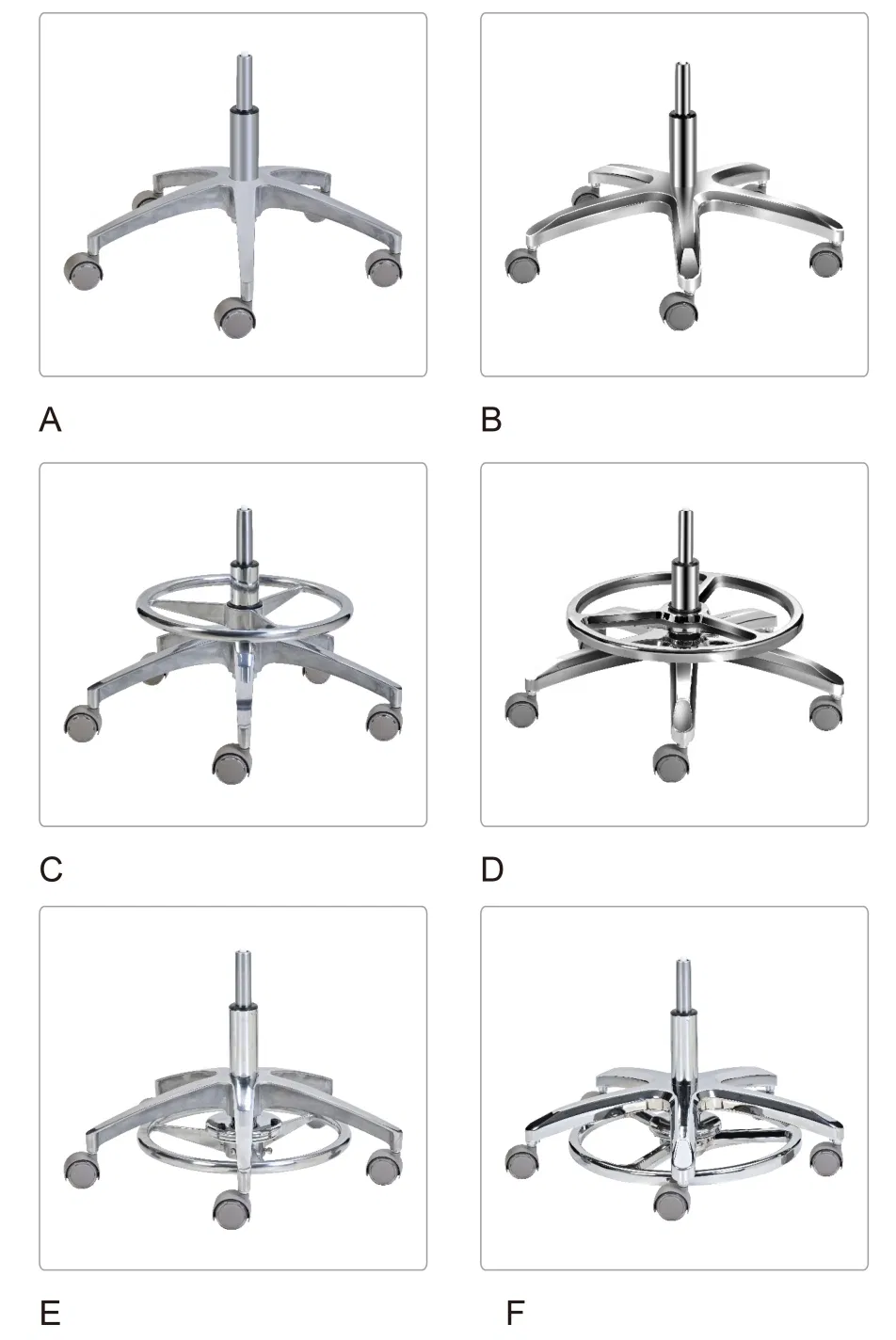 360 Degree Rotatable Dynamic Seat Dental Assistant Stools with Foot Pedestal and Backrest Armrest