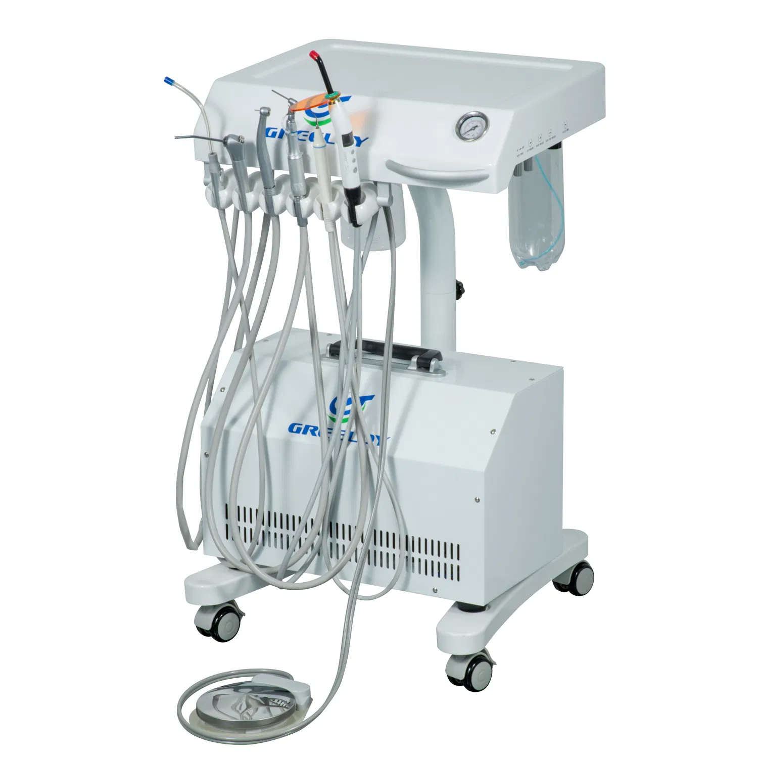Factory Price Mobile Dental Turbine Portable Dental Unit with Air Compressor
