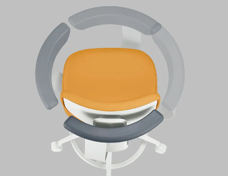 Dental Stool with Foot Pedestal