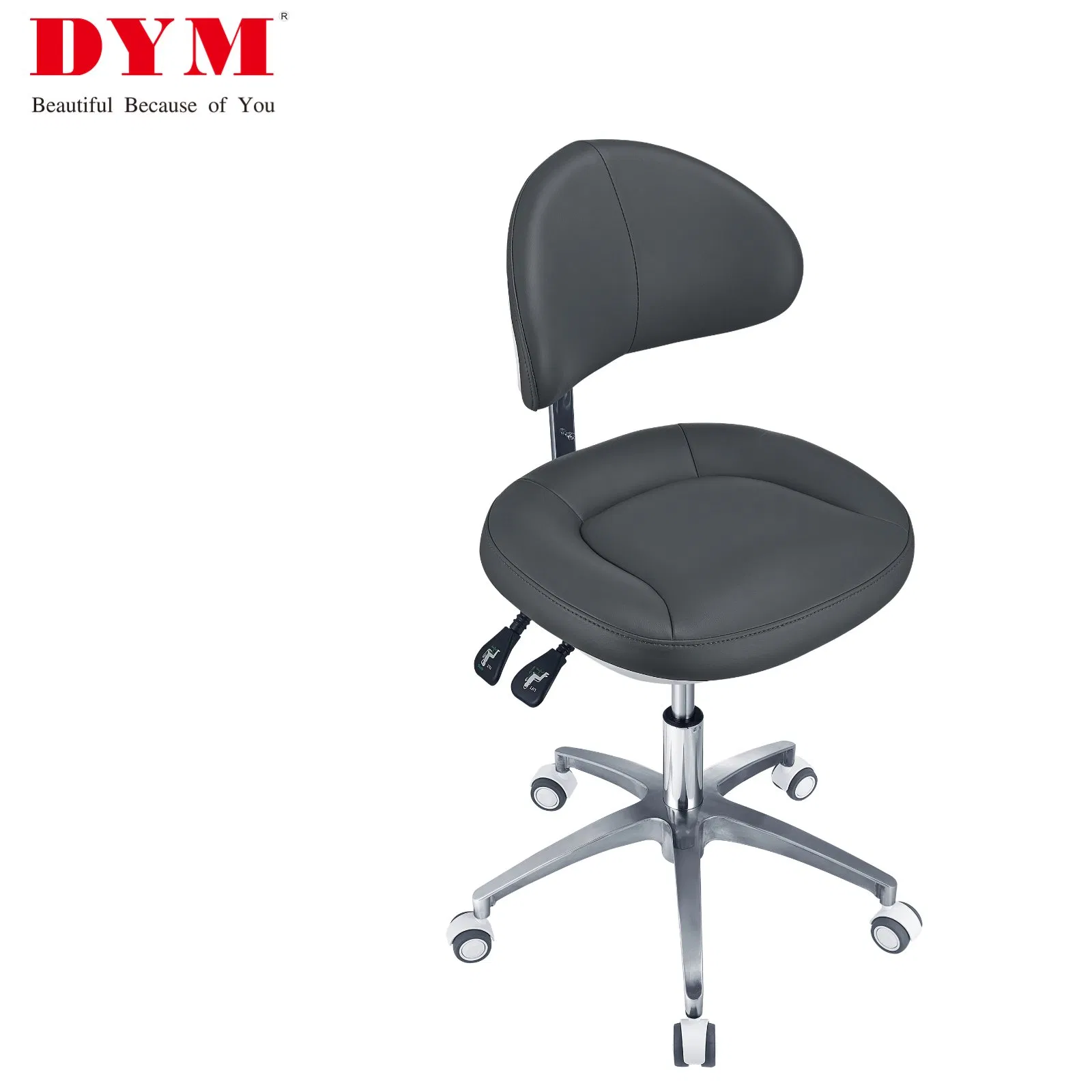 Adjustable Dental Assistant Chair Stool Ergonomic Style Saddle Dentist Stool