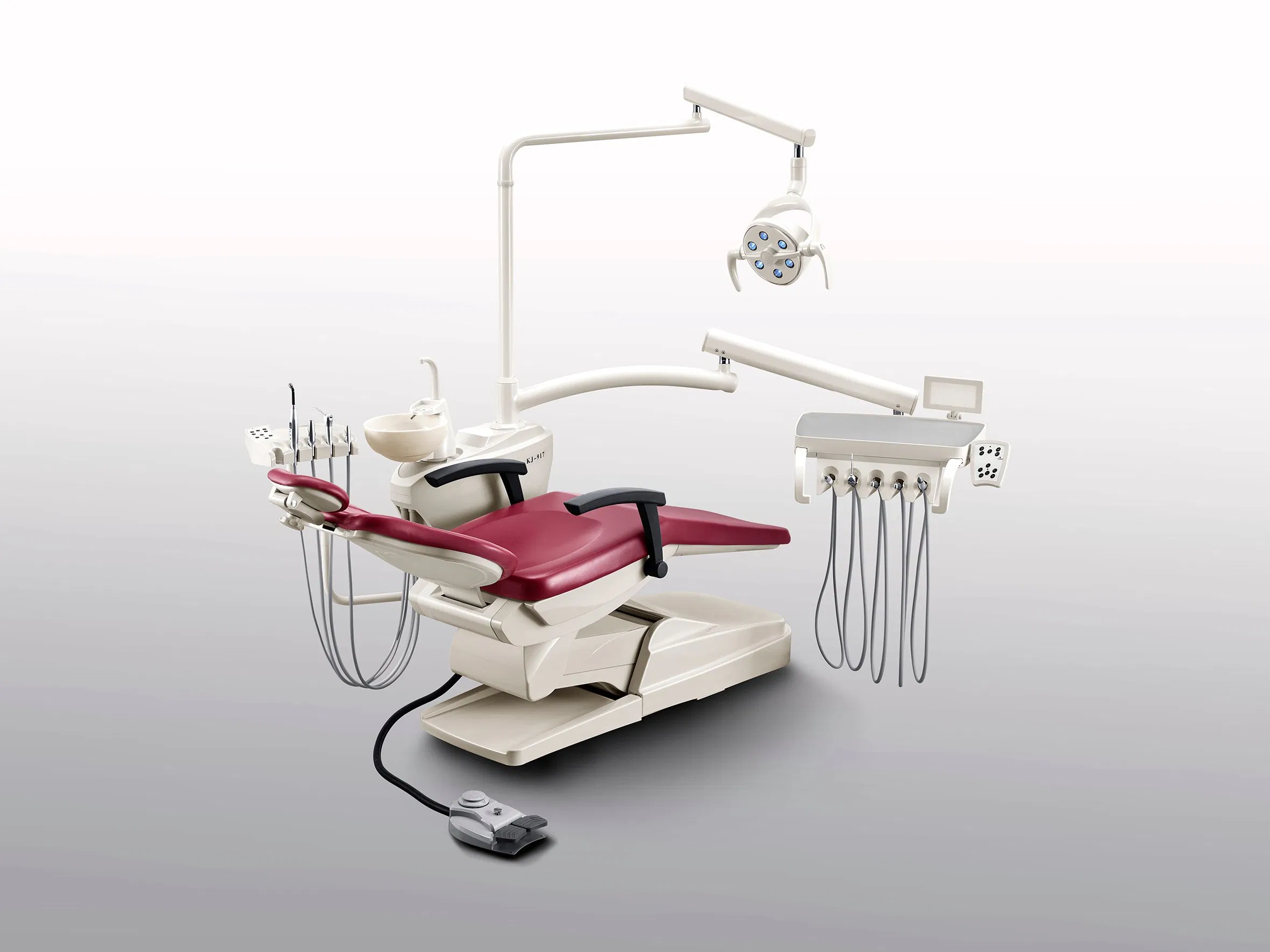 Dental Chair Unit Standard Type Dental Equipment with Luxury LED Cold Light Lamp