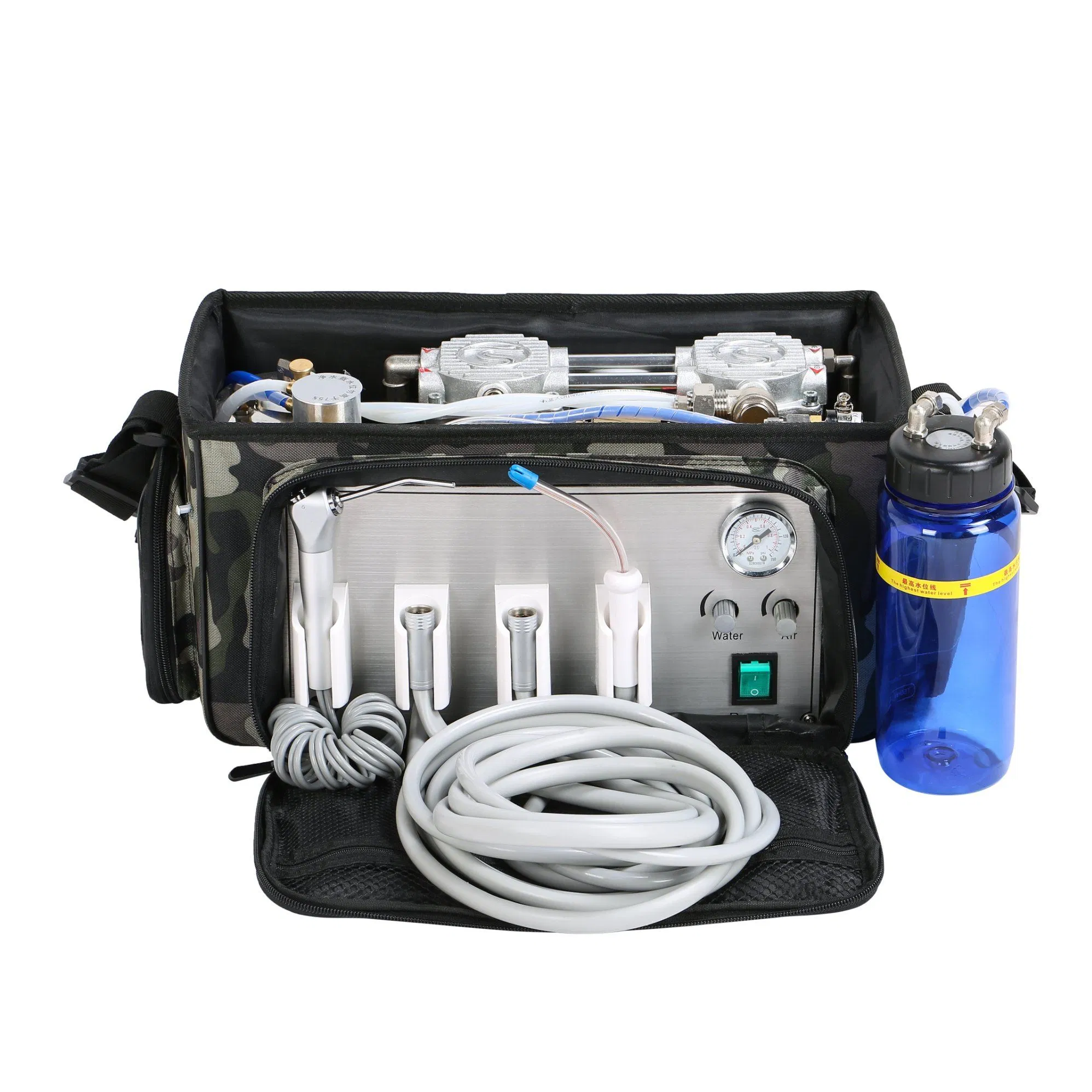 Good PDU-C01 Portable Mobile Dental Treatment Case Dental Clinic Turbine Unit Medical Dental Unit with Air Compressor