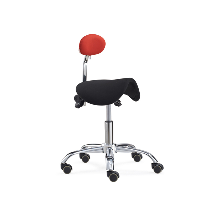 Backrest Dental Nurse Mobile Medical Dentist Saddle Seat Chair Saddle Stool