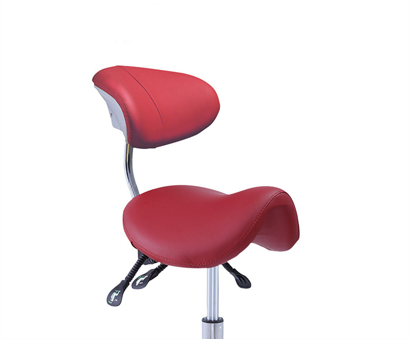 High Quality PU Leather Dental Assistant Chair Saddle Doctor Dentist Stool