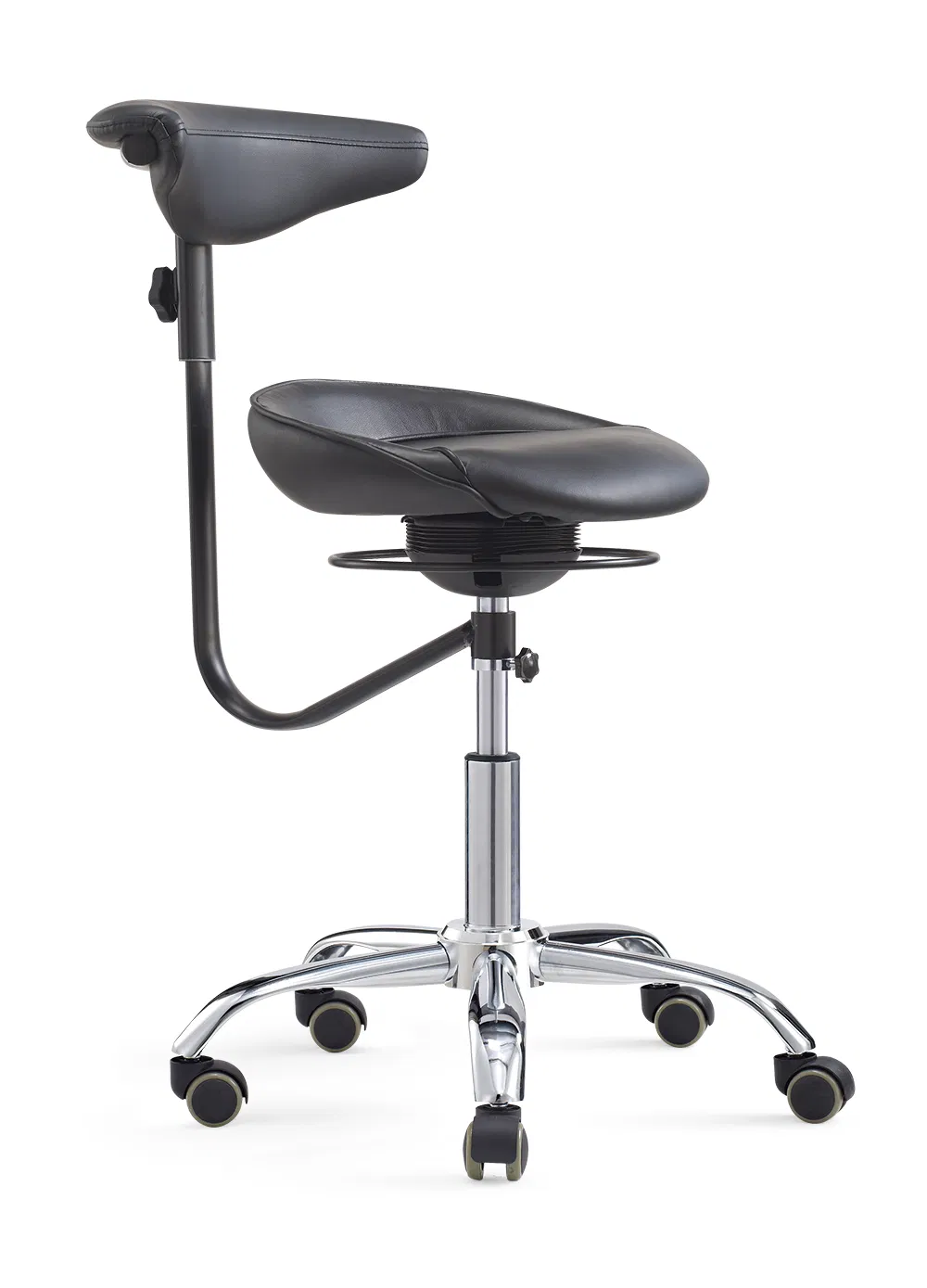 Hospital Rotatable Armrest Medical Doctor Assistant Dental Stool