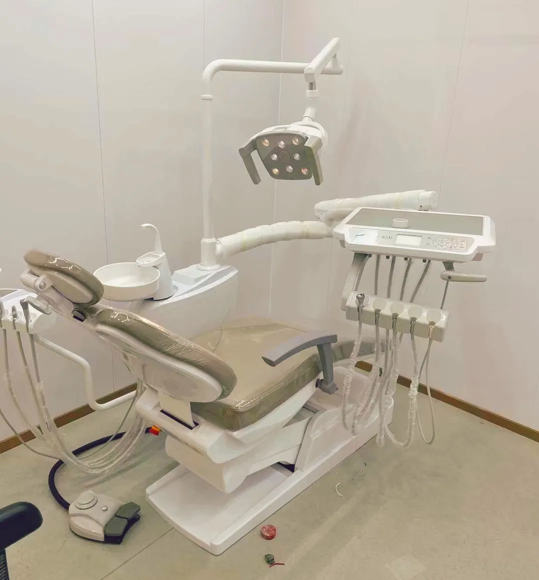 Economic Foshan Dental Equipment Chair Unit Manufacturers China Price with LED Lamp