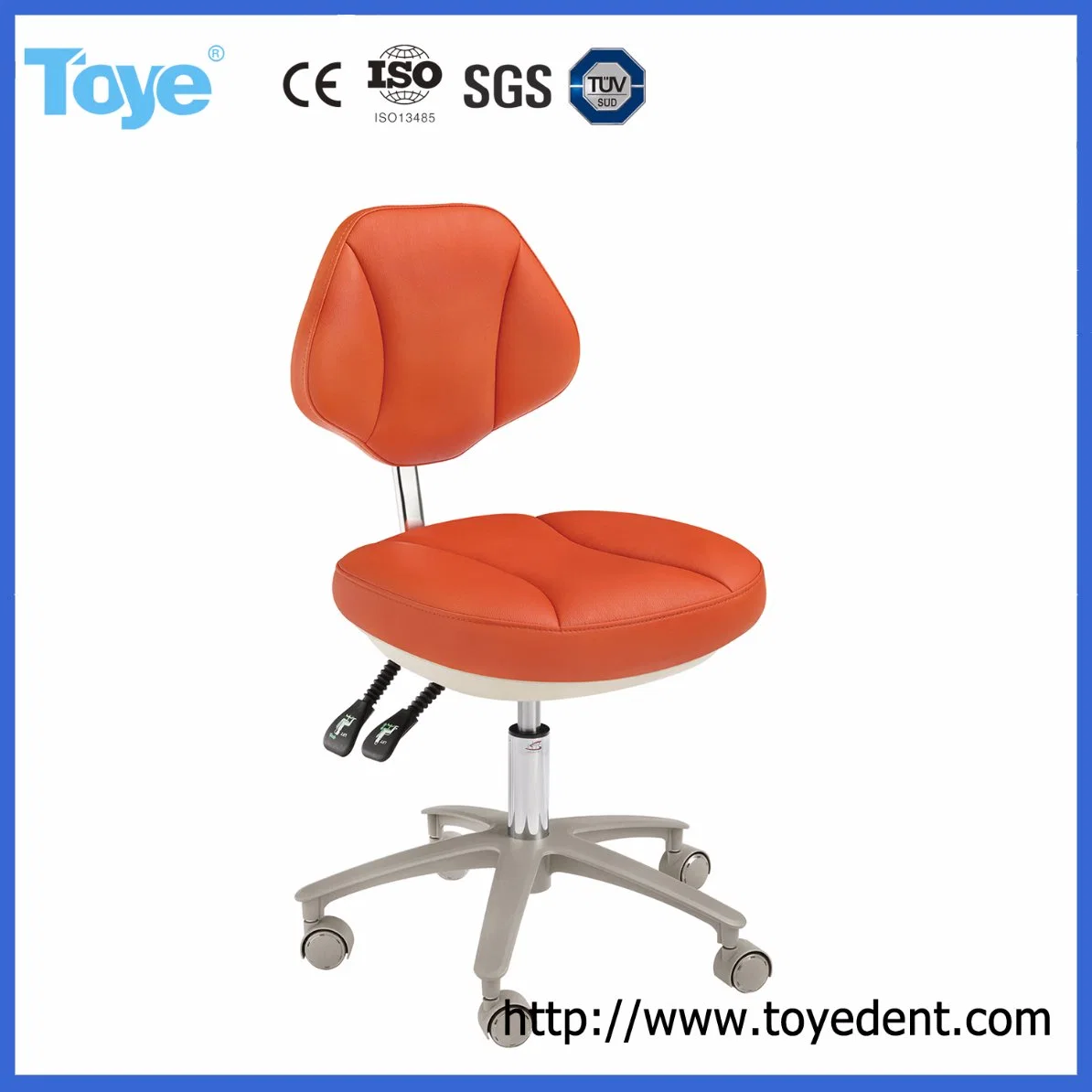 Beautiful Good Price Dental Supply Dentist Assistant Stool Wholesale Soft Doctor Dentist Stool